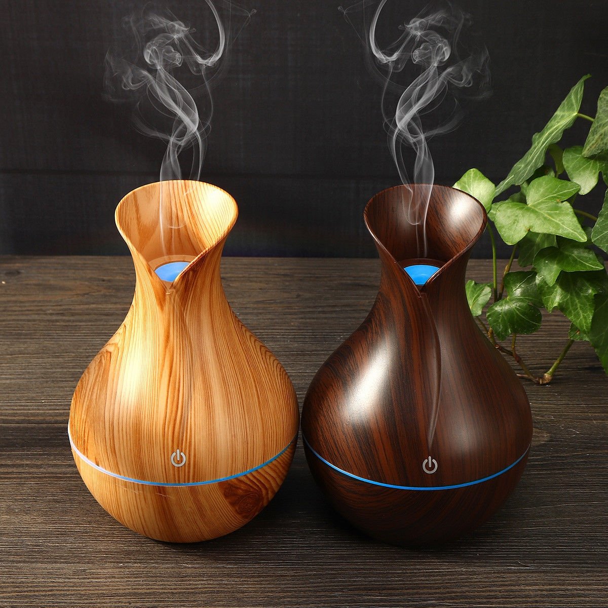 Ultragarsinis oro drėkintuvas "Wood Grain Aroma Diffuser“ - Image 7