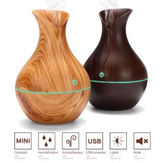 Ultragarsinis oro drėkintuvas "Wood Grain Aroma Diffuser“