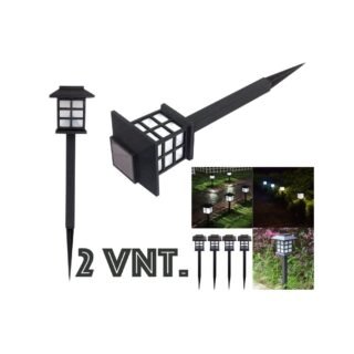 LED sodo lempa „žibinto“ tipo 2 vnt.