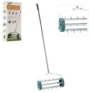 Rankinis vejos aeratorius su ratukais