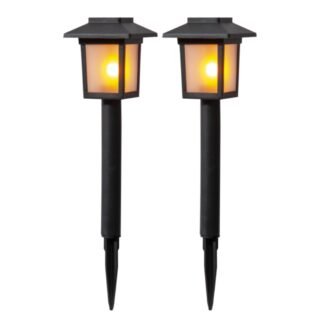 Sodo žibintai su saulės baterija 2 vnt.